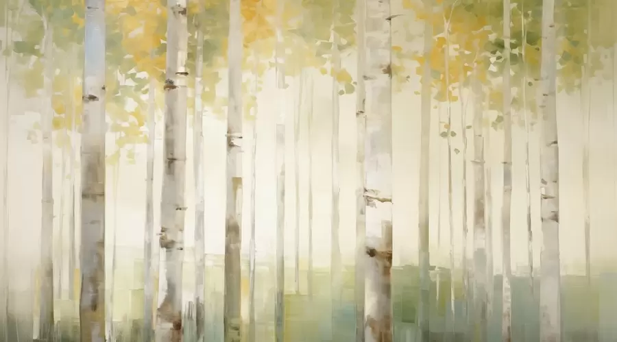 wall murals Брезова шума w04520