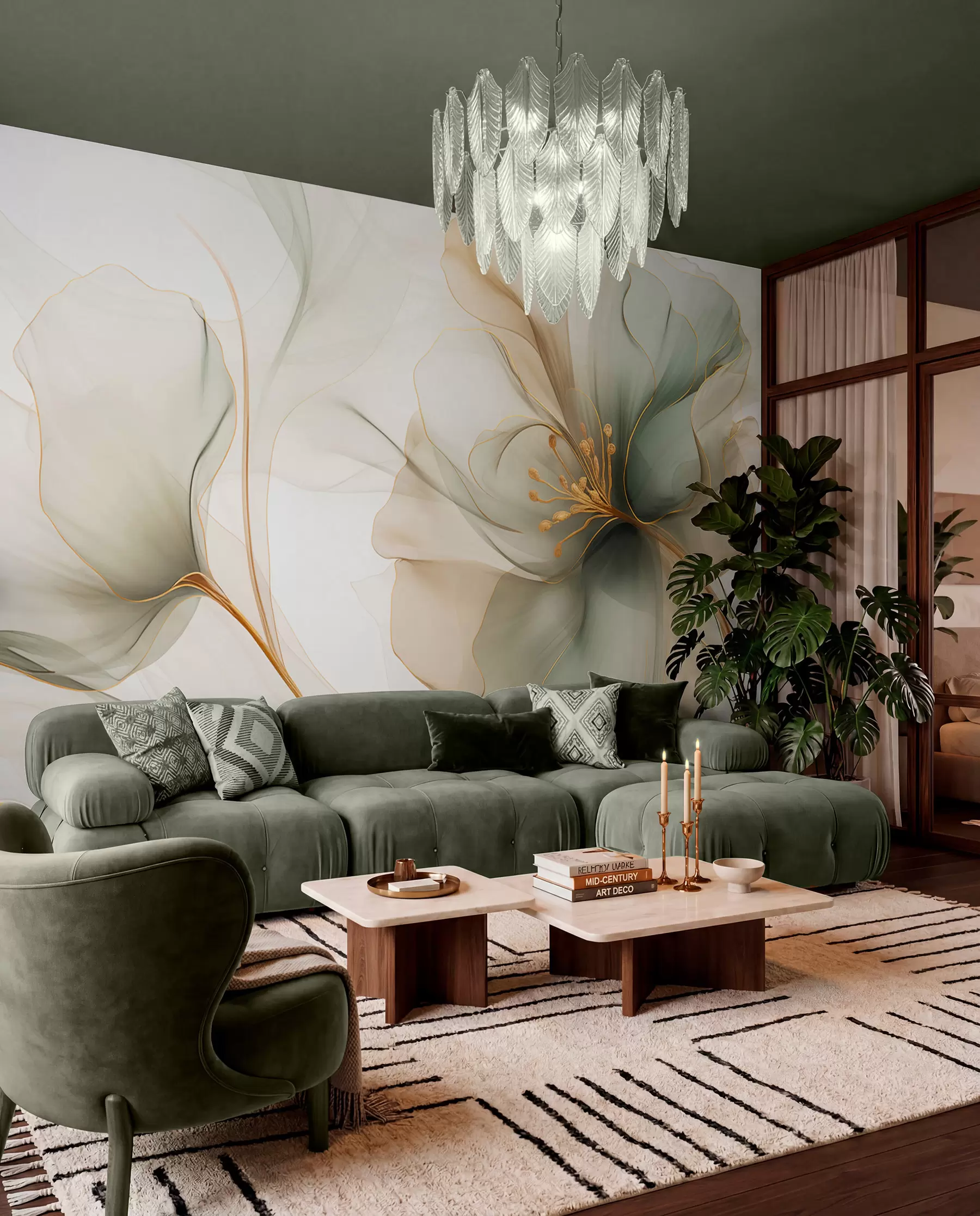 wall murals Latice poput stakla w04553