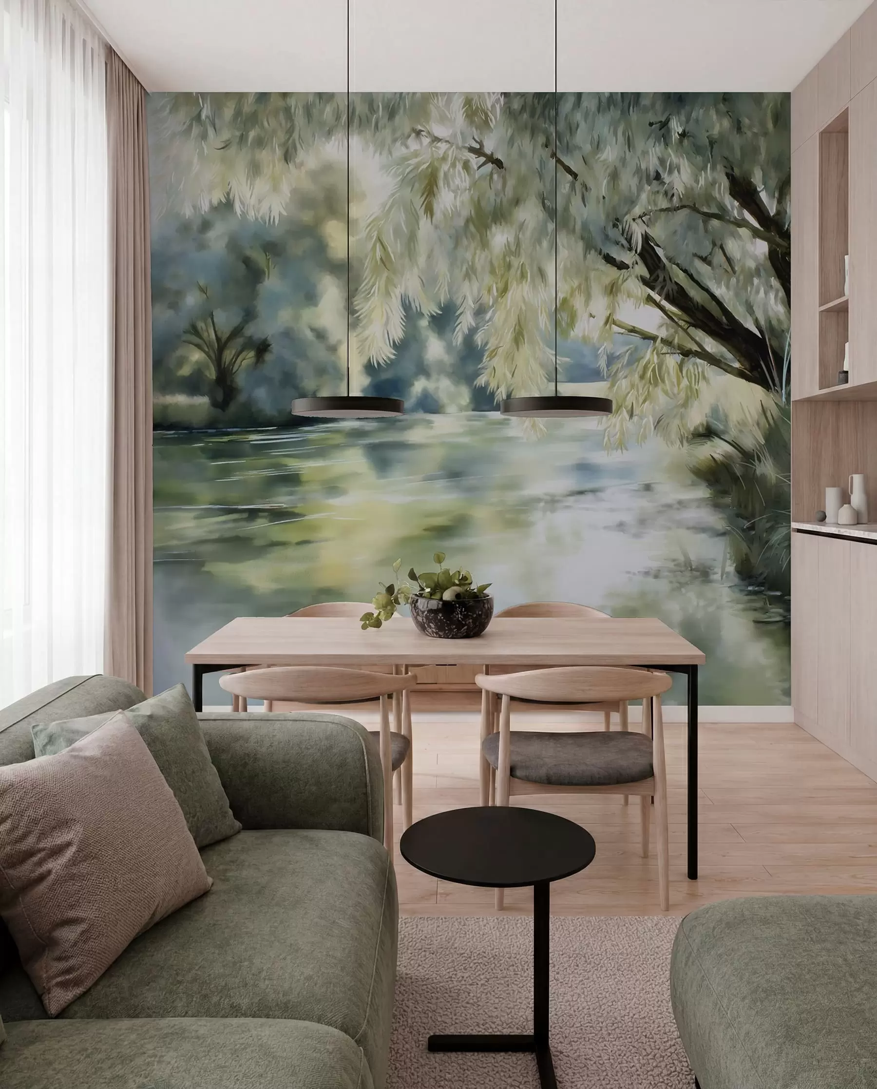 wall murals Odrazi vrbe w04501