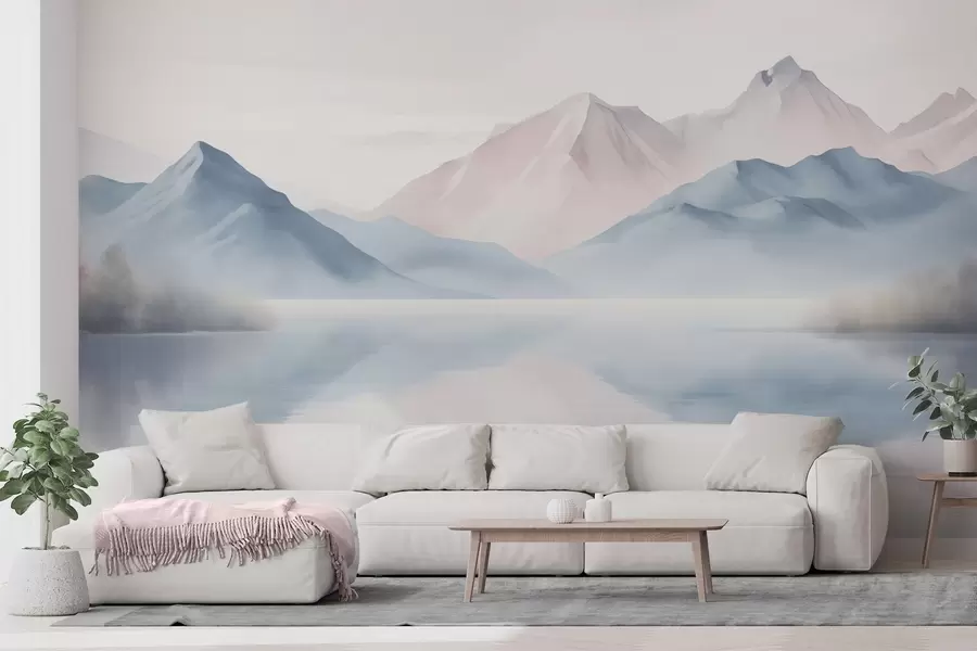 wall murals Језеро близу планина w04593