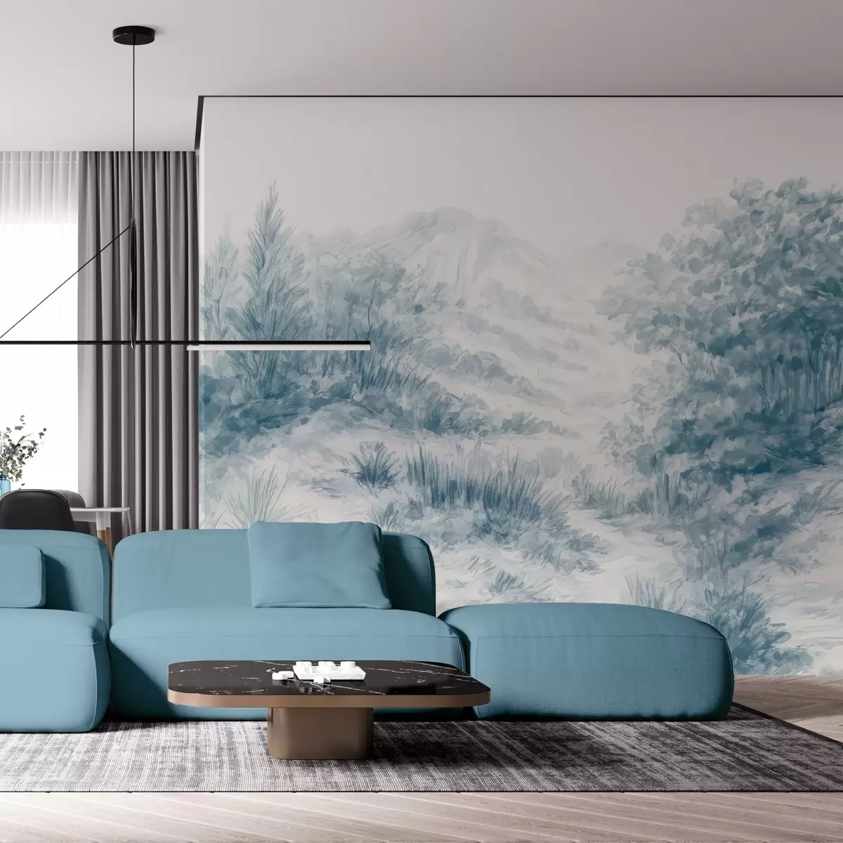 wall murals Шарене контуре w04572