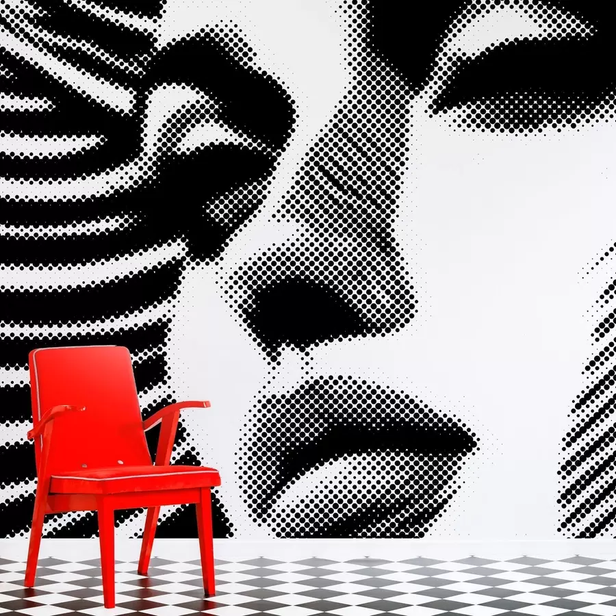 wall murals Лице жене у стилу поп арта w04504