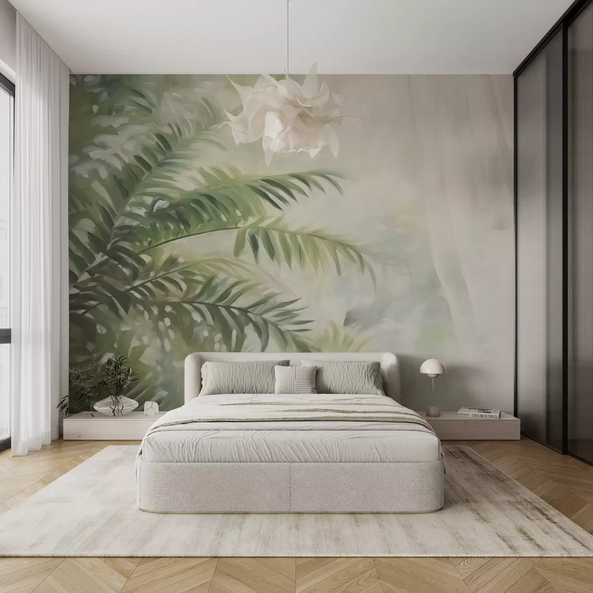 wall murals Листови папрати w04655