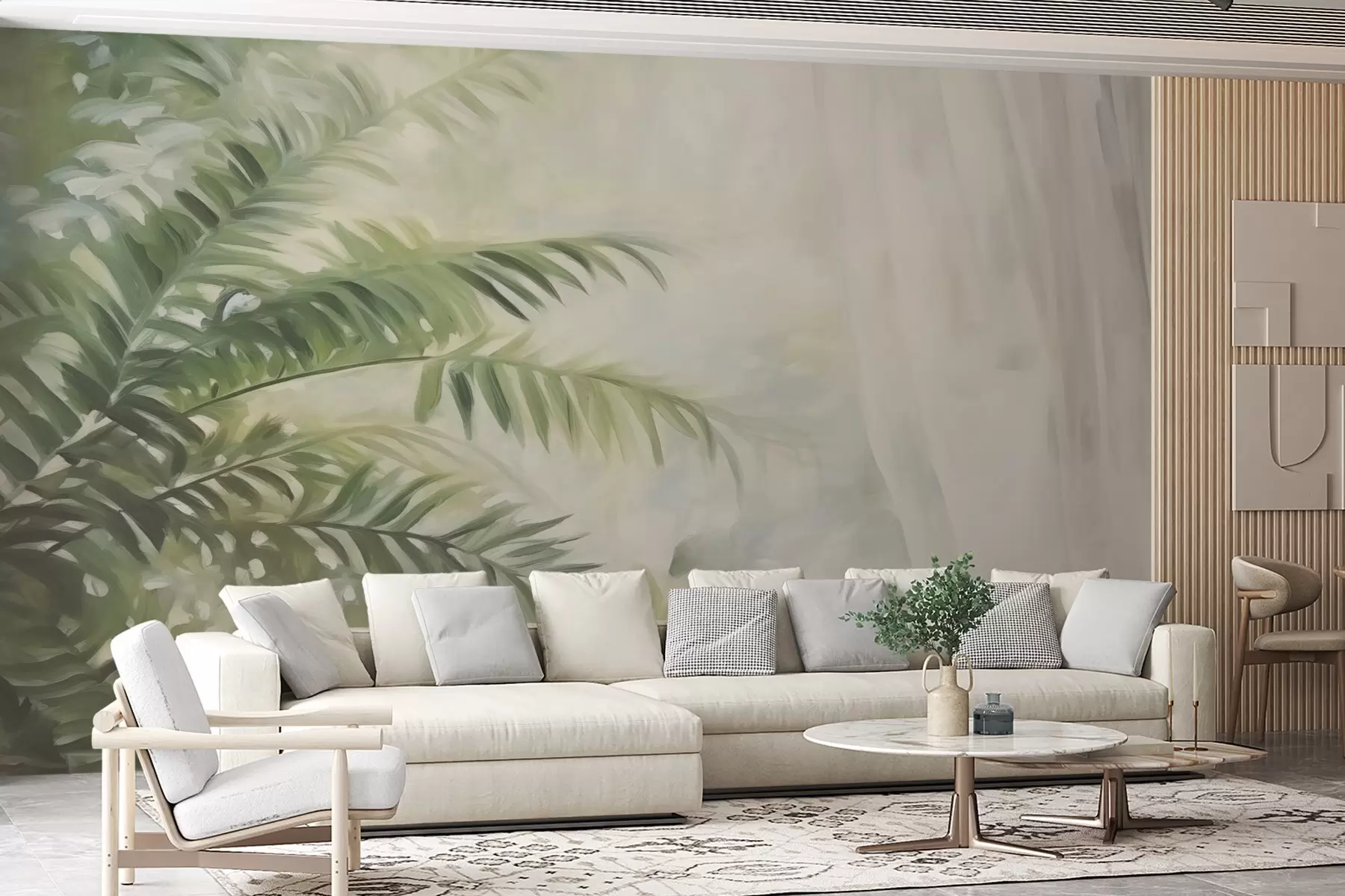 wall murals Листови папрати w04655