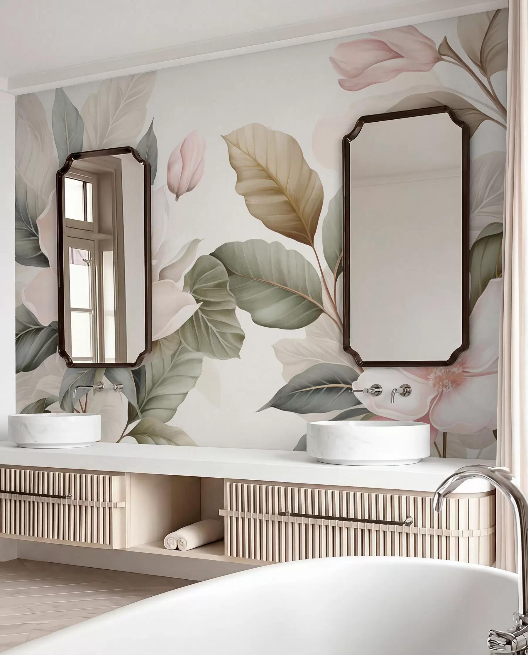 wall murals Magnolija u pastelnim tonovima w09427