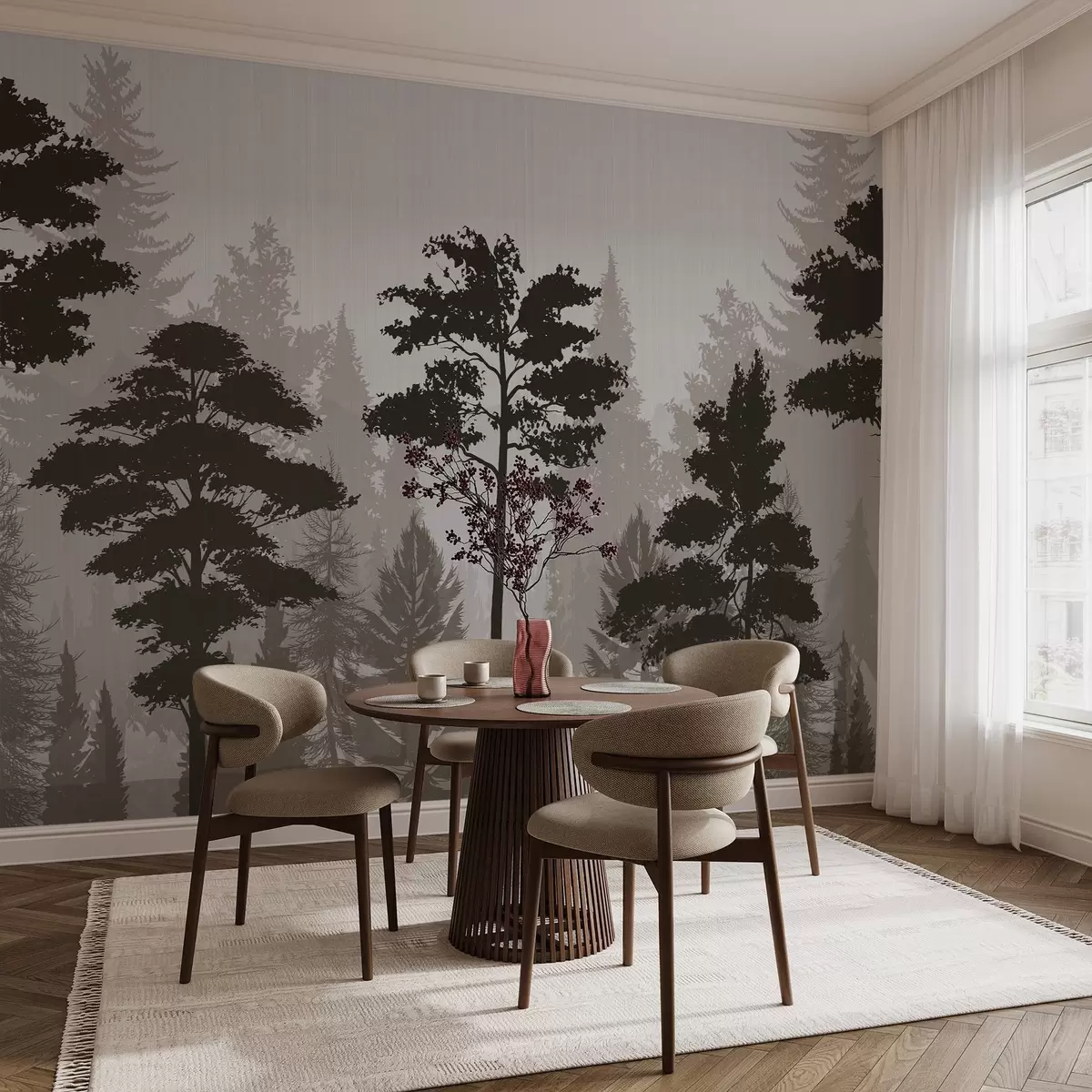 wall murals Магловита шума w04678