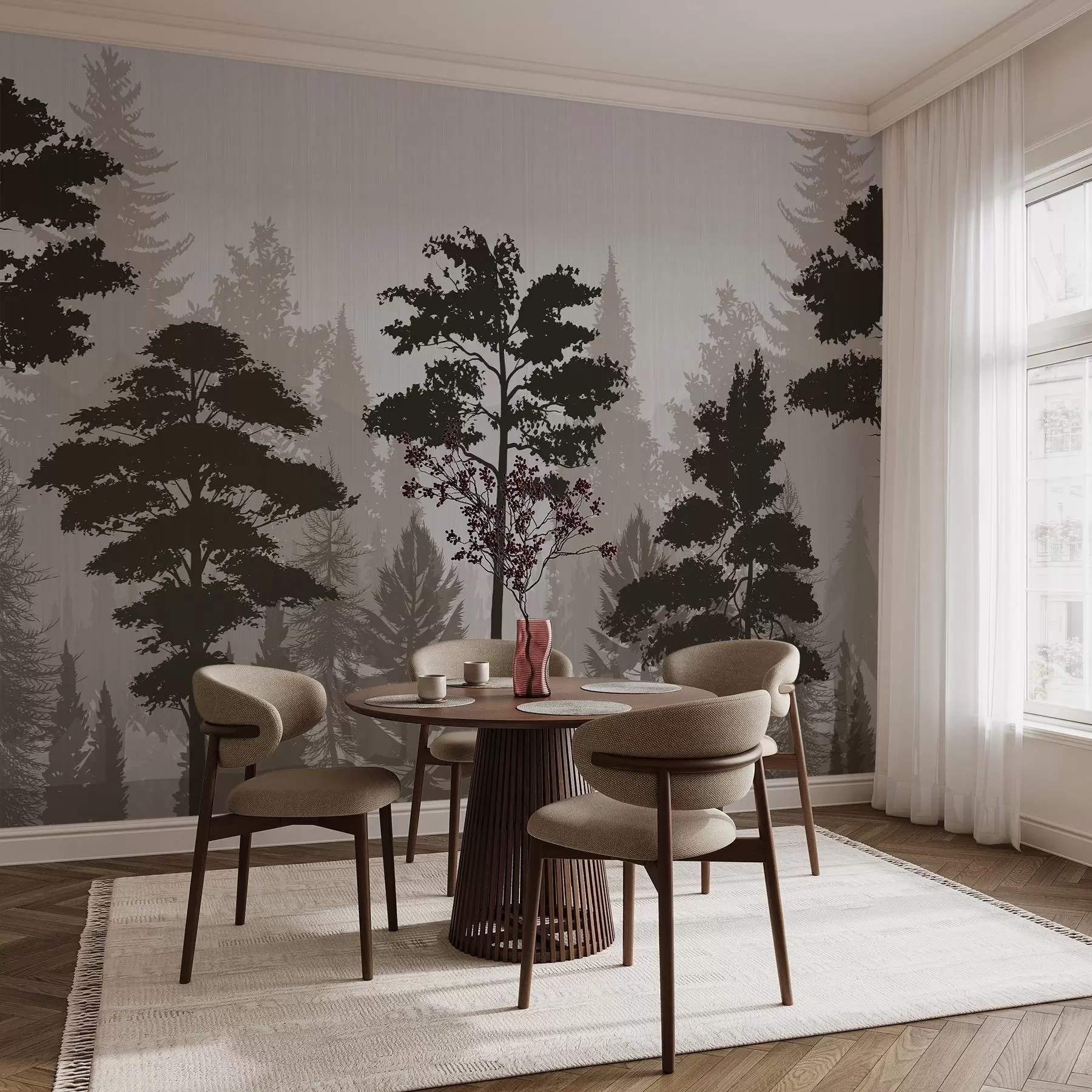 wall murals Магловита шума w04678