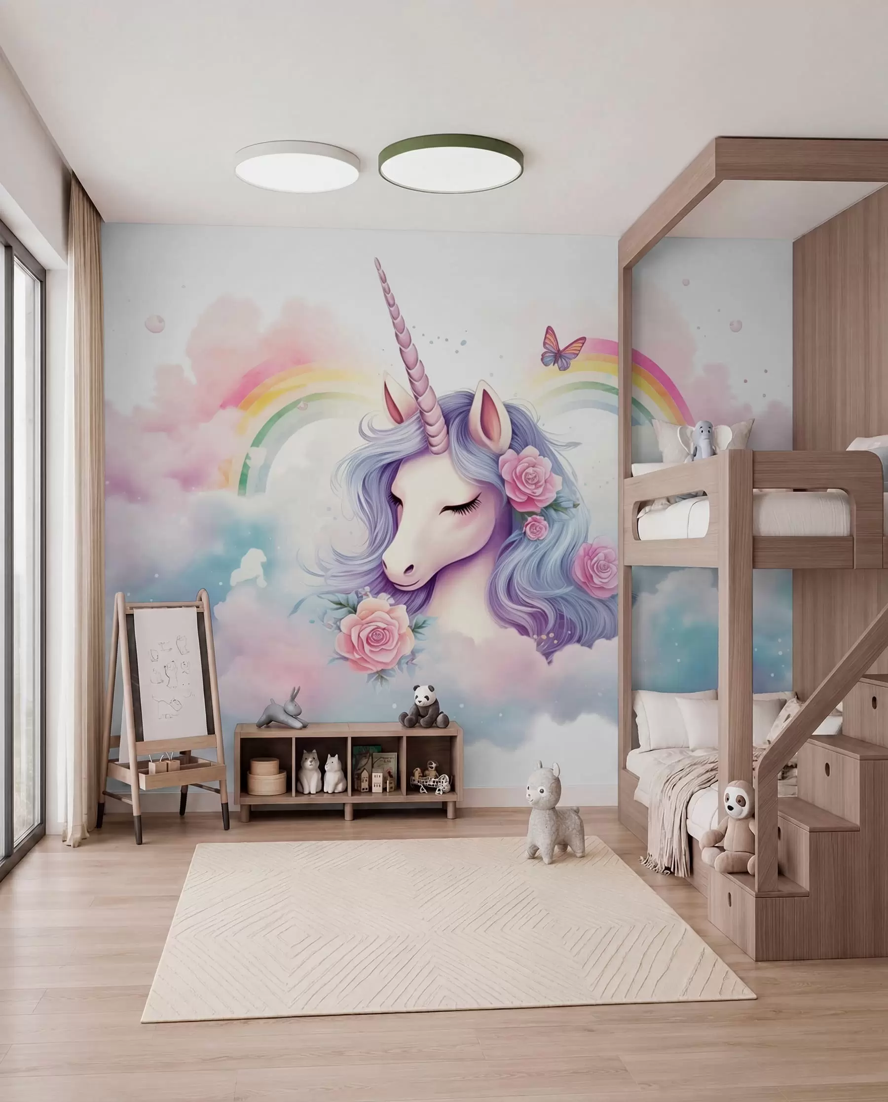 wall murals Jednorog i duga w03990