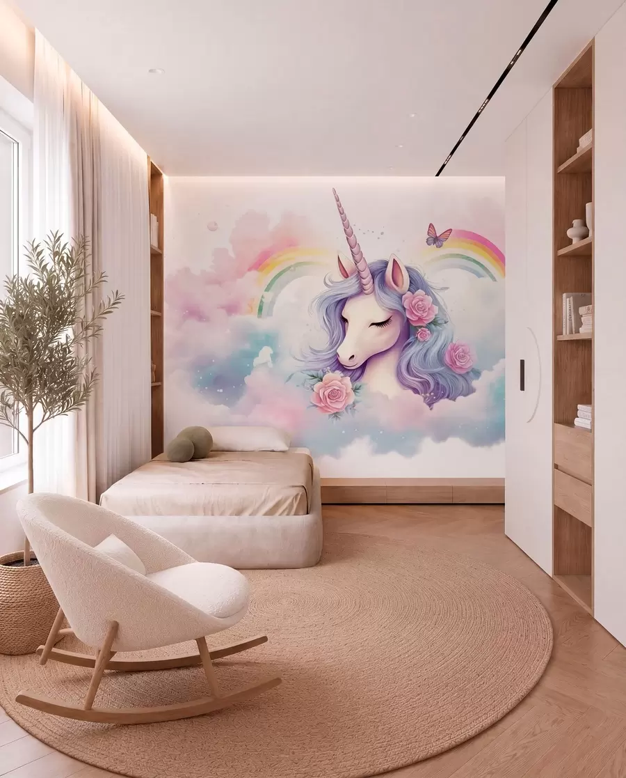 wall murals Jednorog i duga w03990