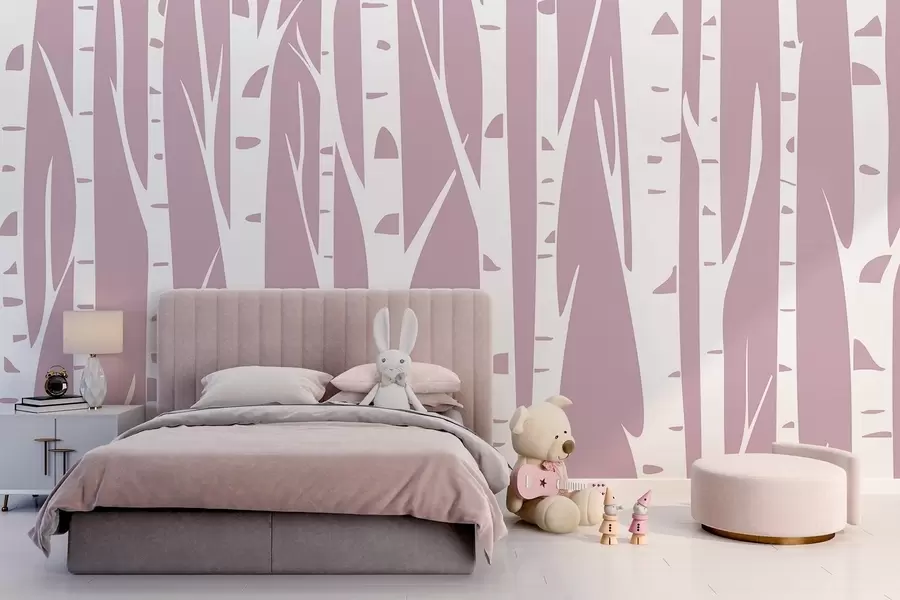 wall murals Брезова шума w04658v2
