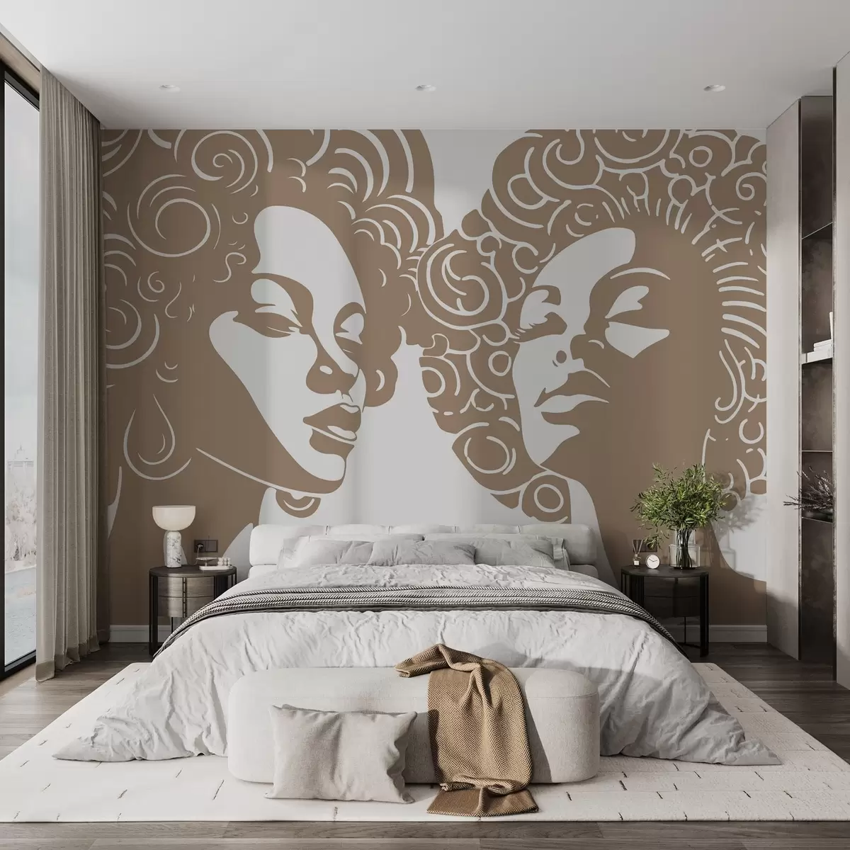 wall murals Две девојке w04688
