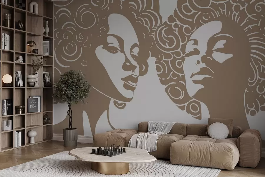 wall murals Две девојке w04688