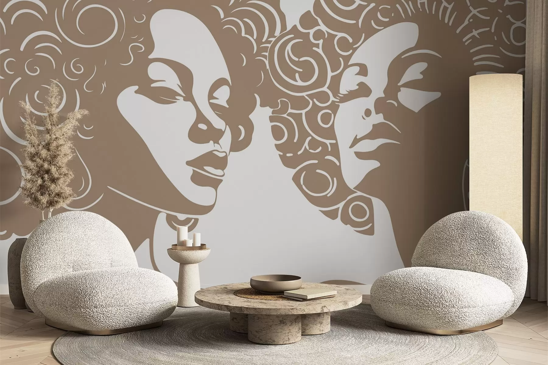 wall murals Две девојке w04688