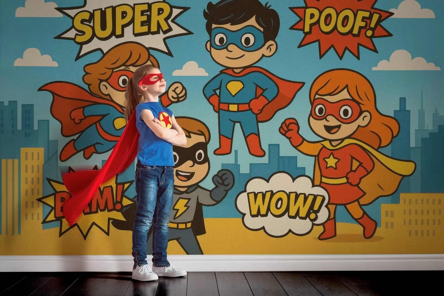 wall murals смешни суперхероји у стилу стрипова w04625