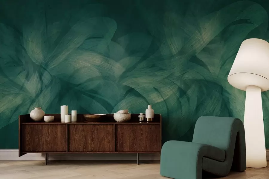 wall murals Апстрактни таласи на бетонском зиду w04668