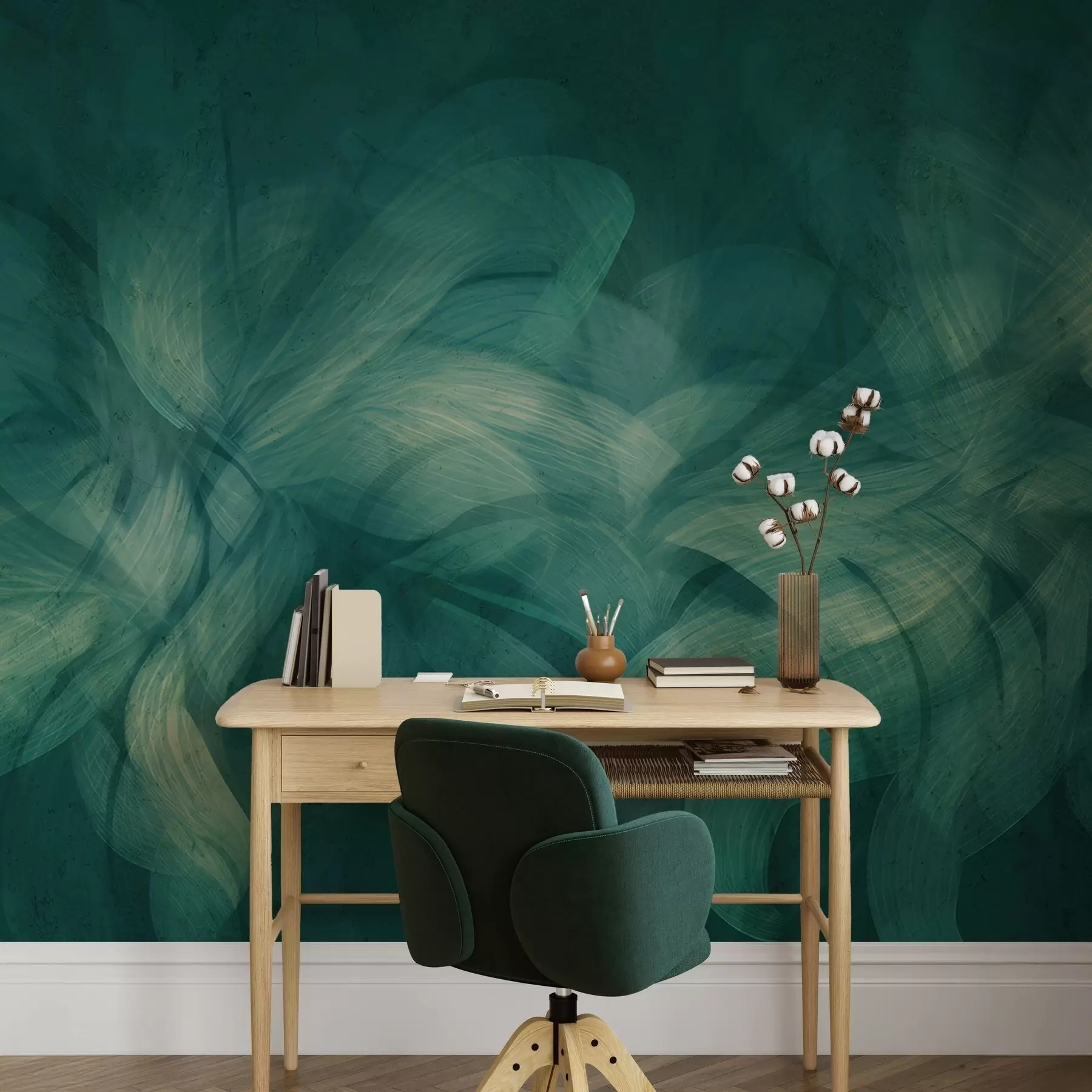 wall murals Апстрактни таласи на бетонском зиду w04668