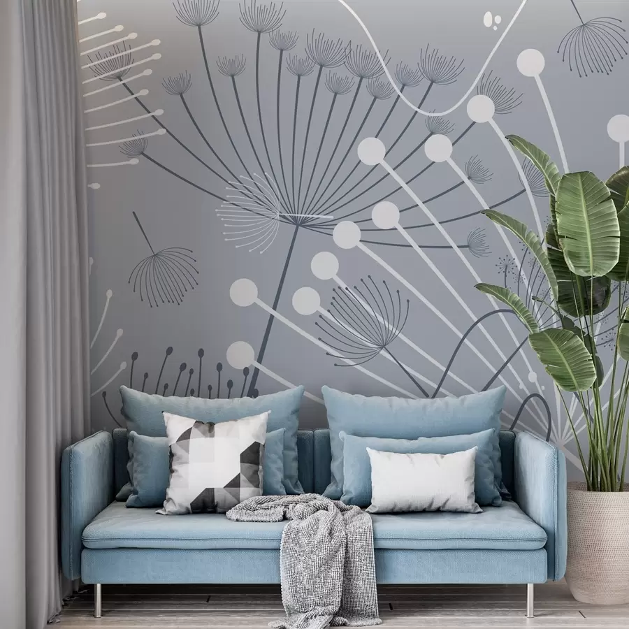 wall murals Апстрактно цвеће w04702v1