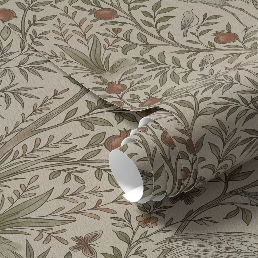 wall murals Птице међу дрвећем нара у природном окружењу a00699