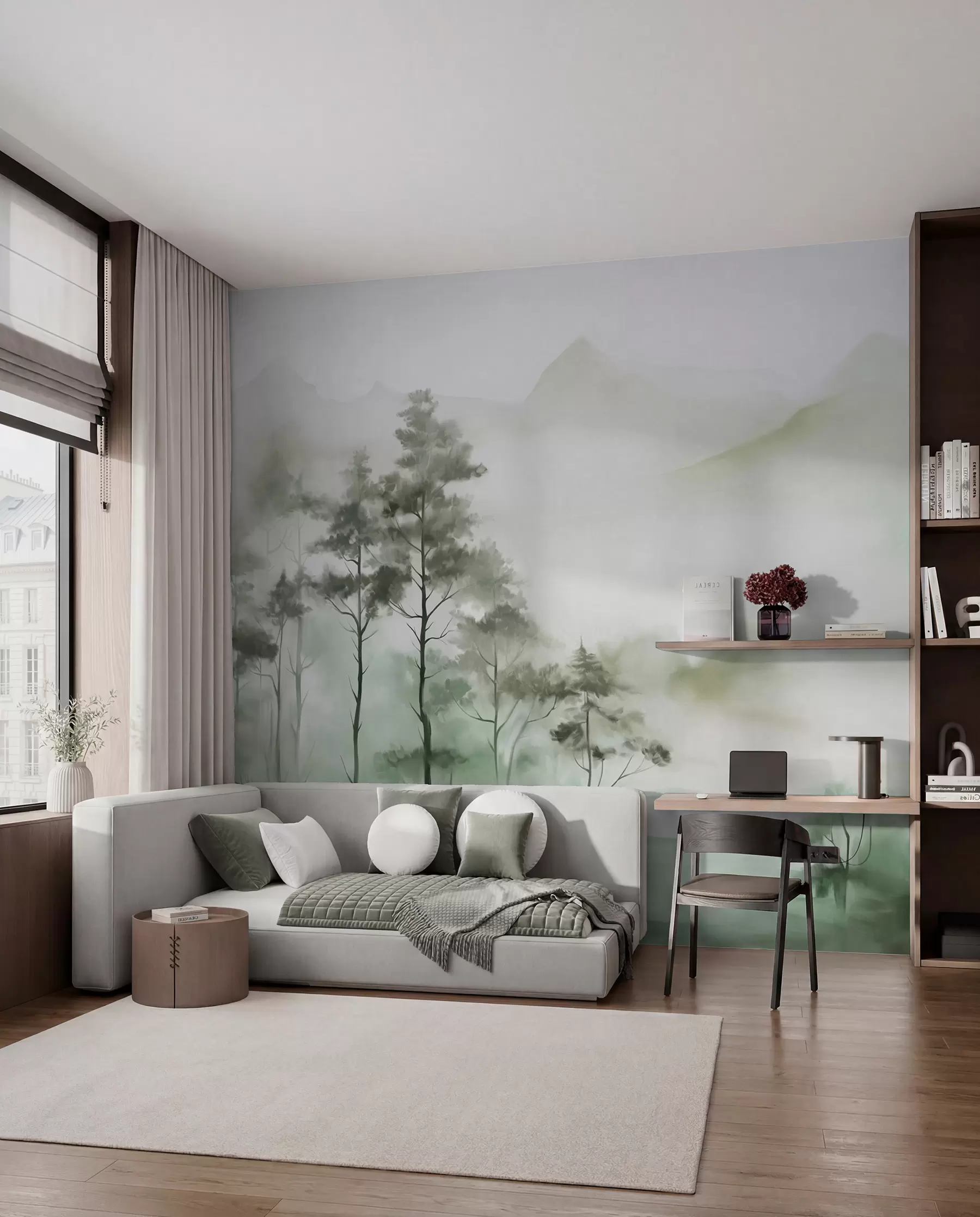 wall murals Planinski borovi w09469