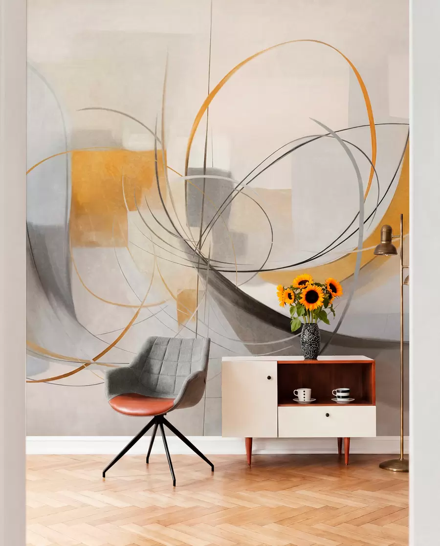 wall murals Široki potezi u okeru w09476