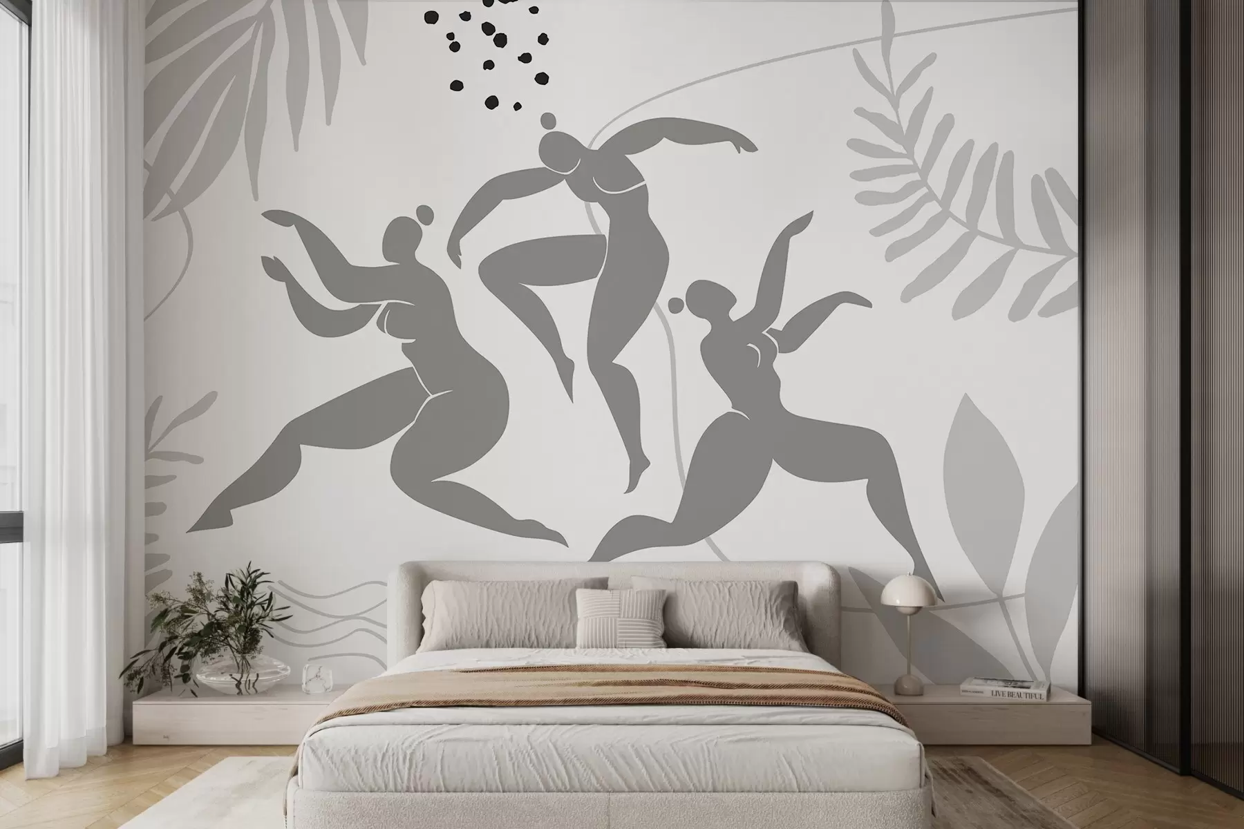 wall murals Апстрактне силуете жена w04725v1