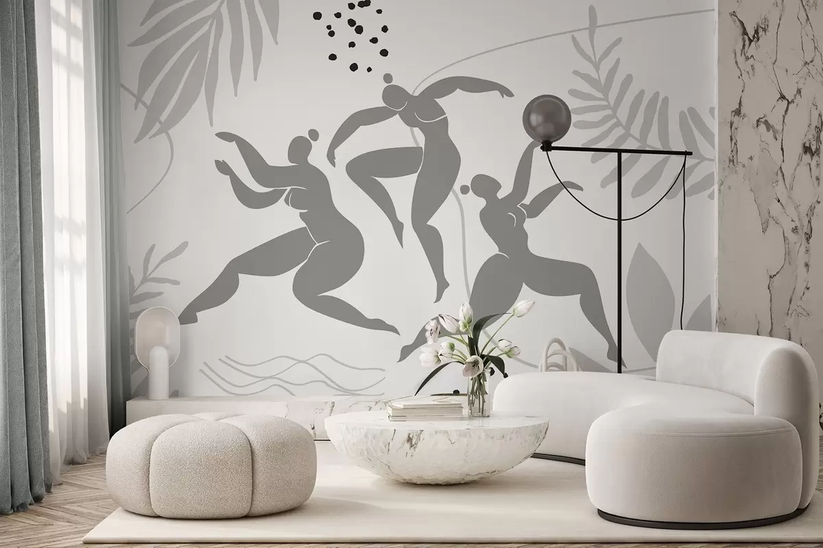 wall murals Апстрактне силуете жена w04725v1