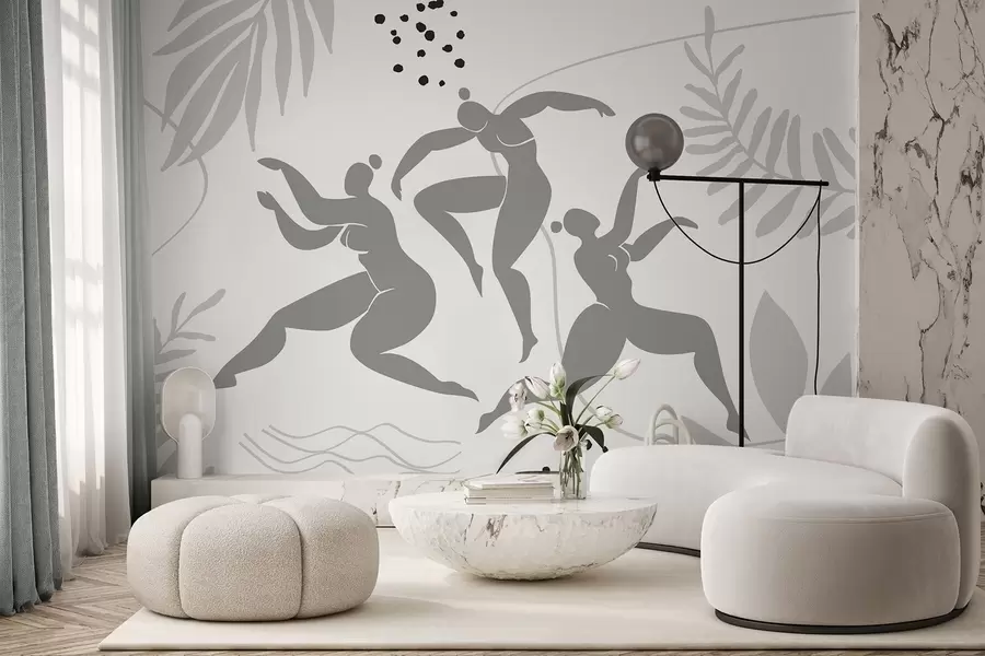 wall murals Апстрактне силуете жена w04725v1
