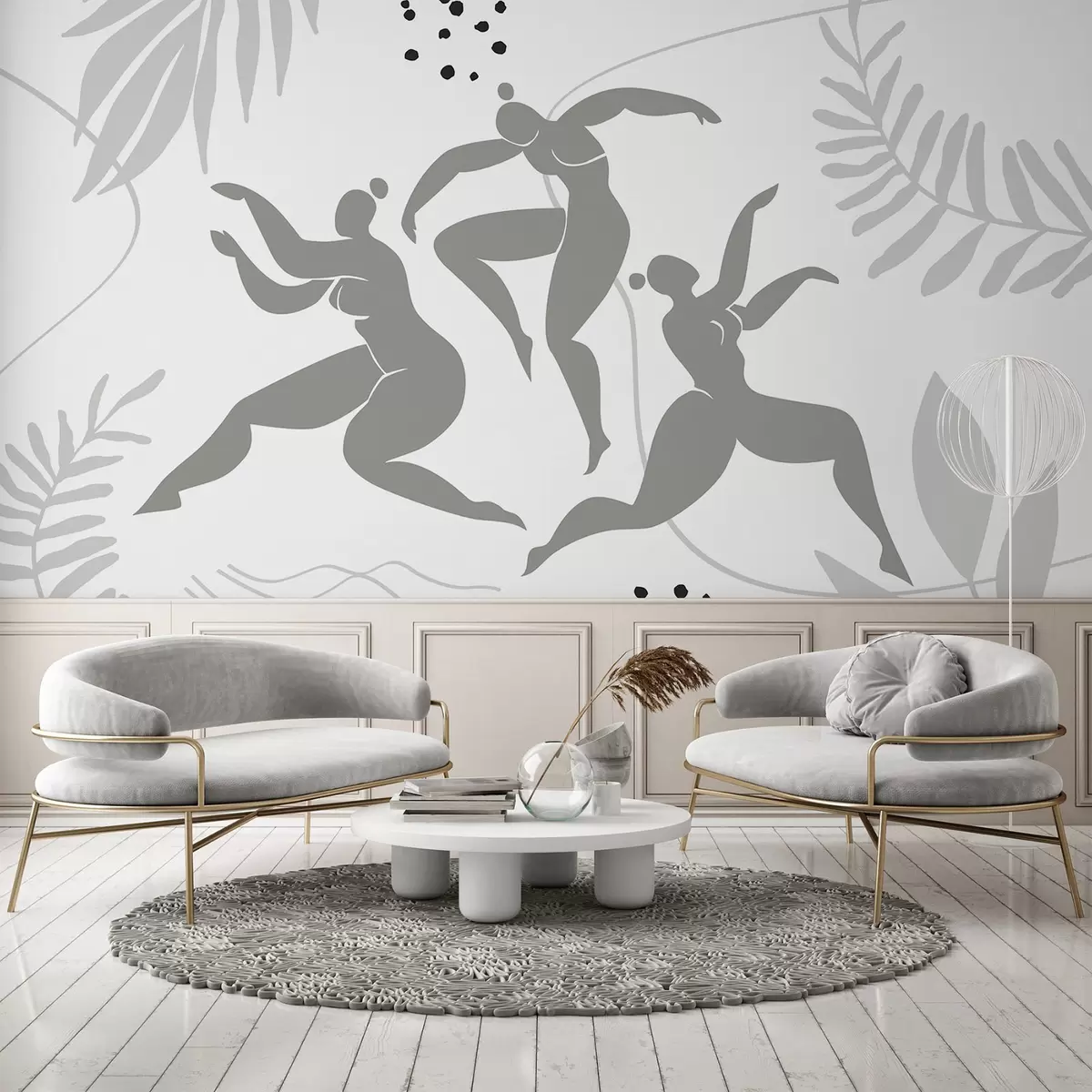wall murals Апстрактне силуете жена w04725v1