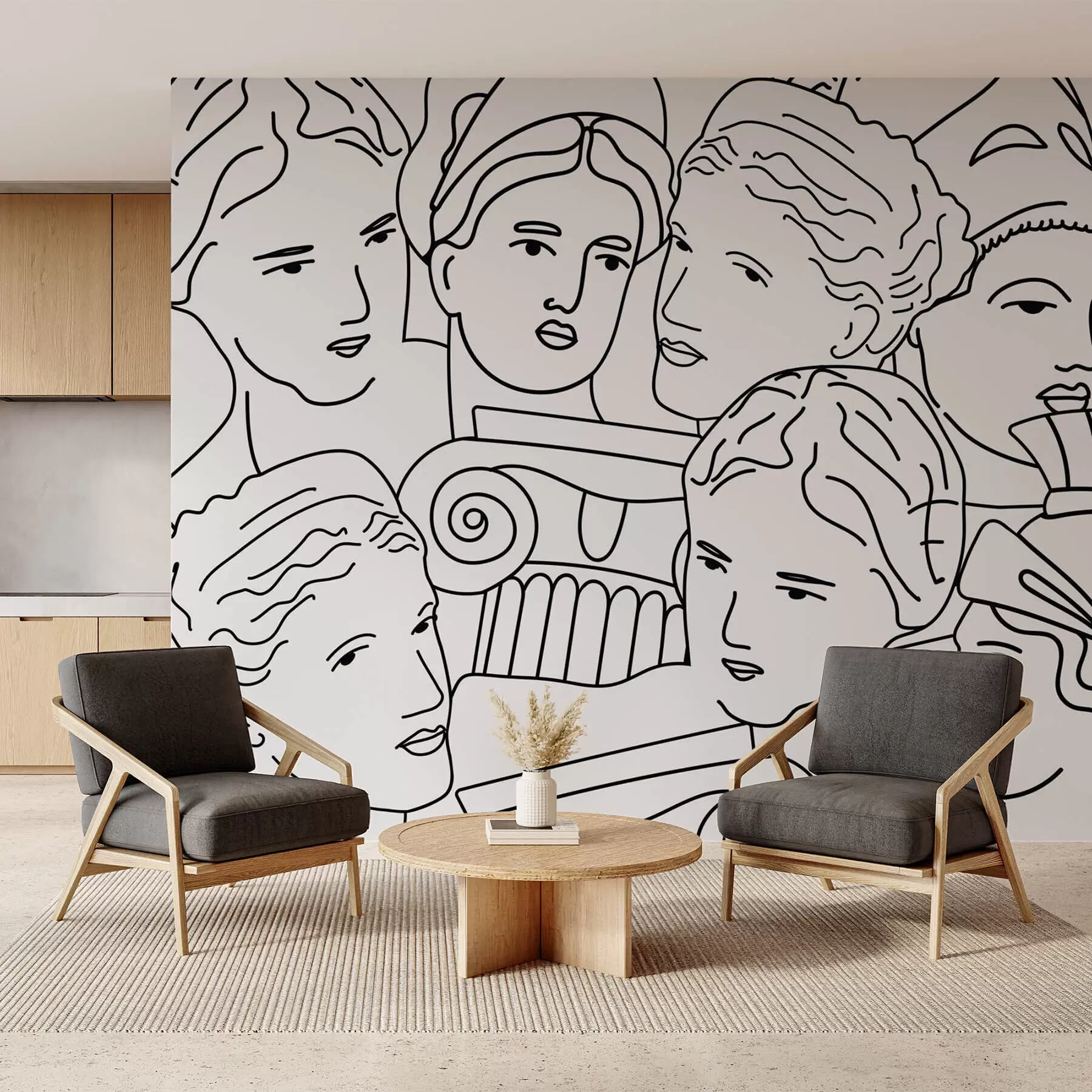 wall murals Древна лица w04728