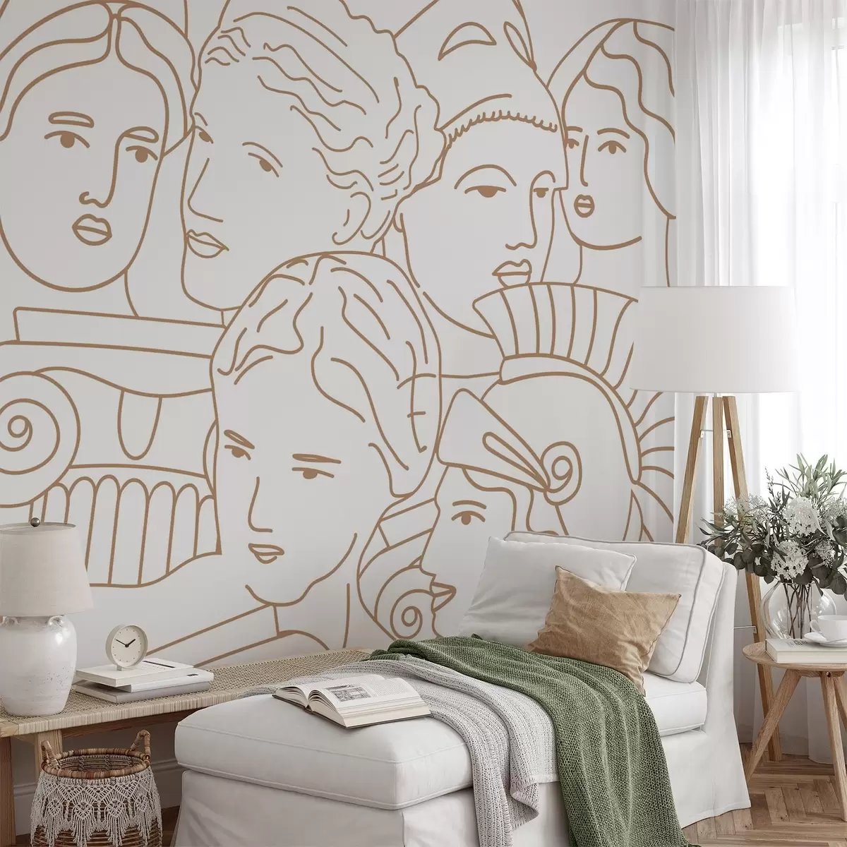 wall murals Древна лица w04728v1