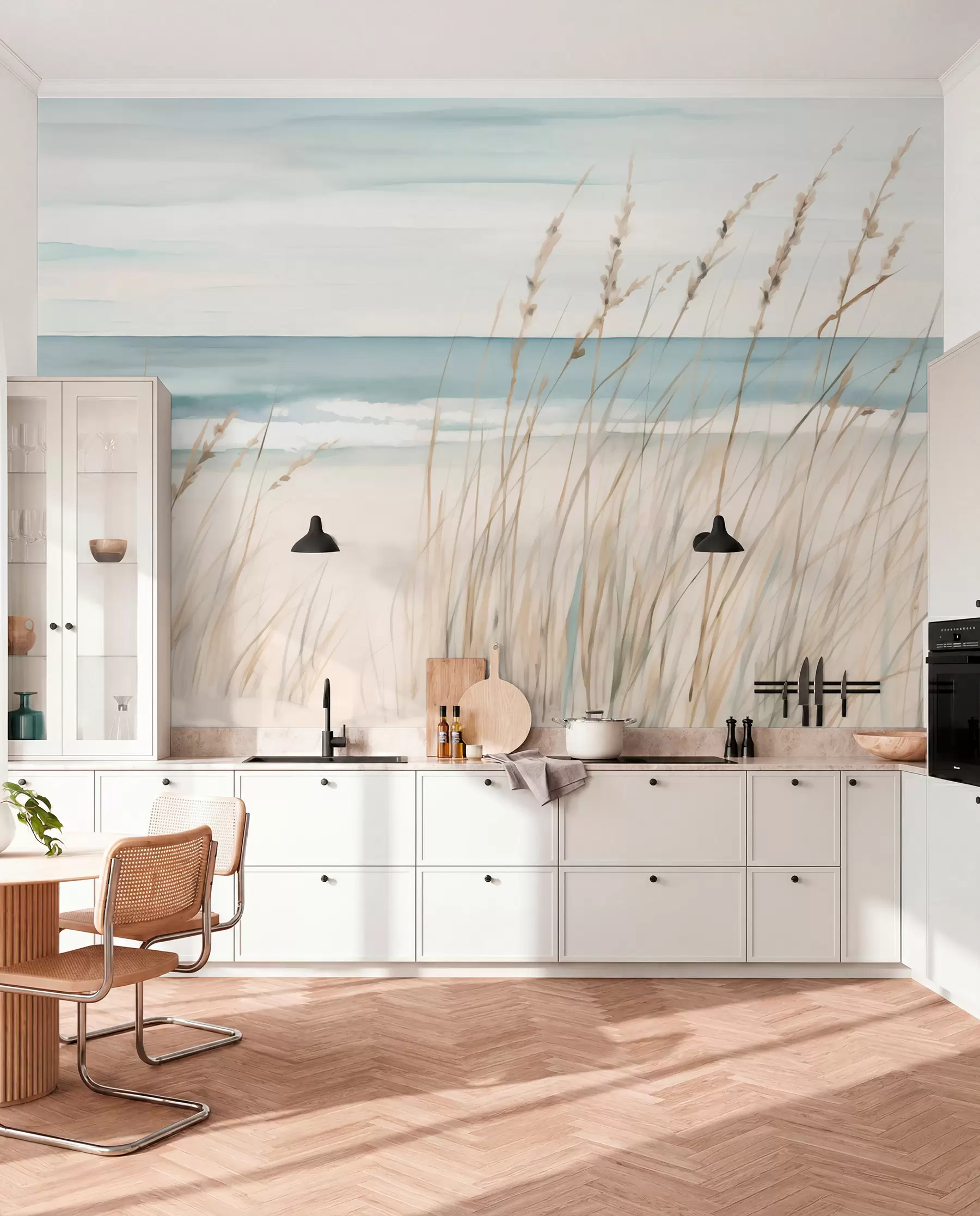 wall murals Iza trava na plaži w04737