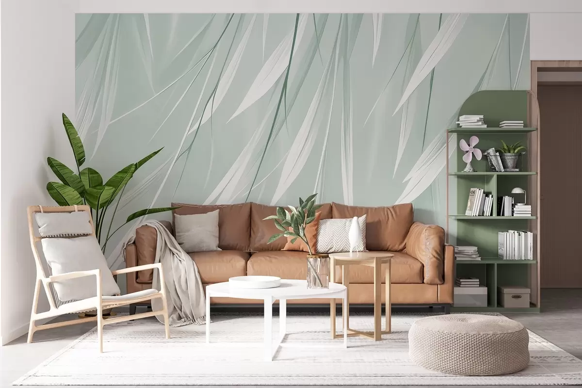wall murals Висећи танки листови w04703v1