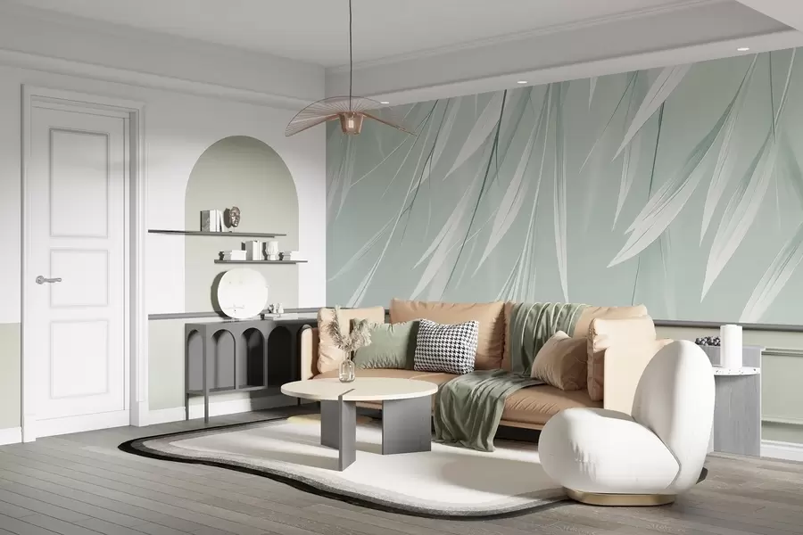 wall murals Висећи танки листови w04703v1