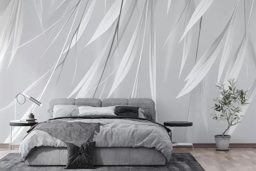 wall murals Висећи танки листови w04703v3