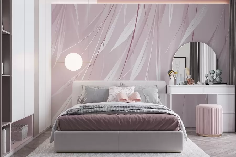 wall murals Висећи танки листови w04703v4