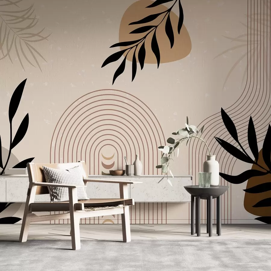 wall murals Апстракт са биљкама w04745