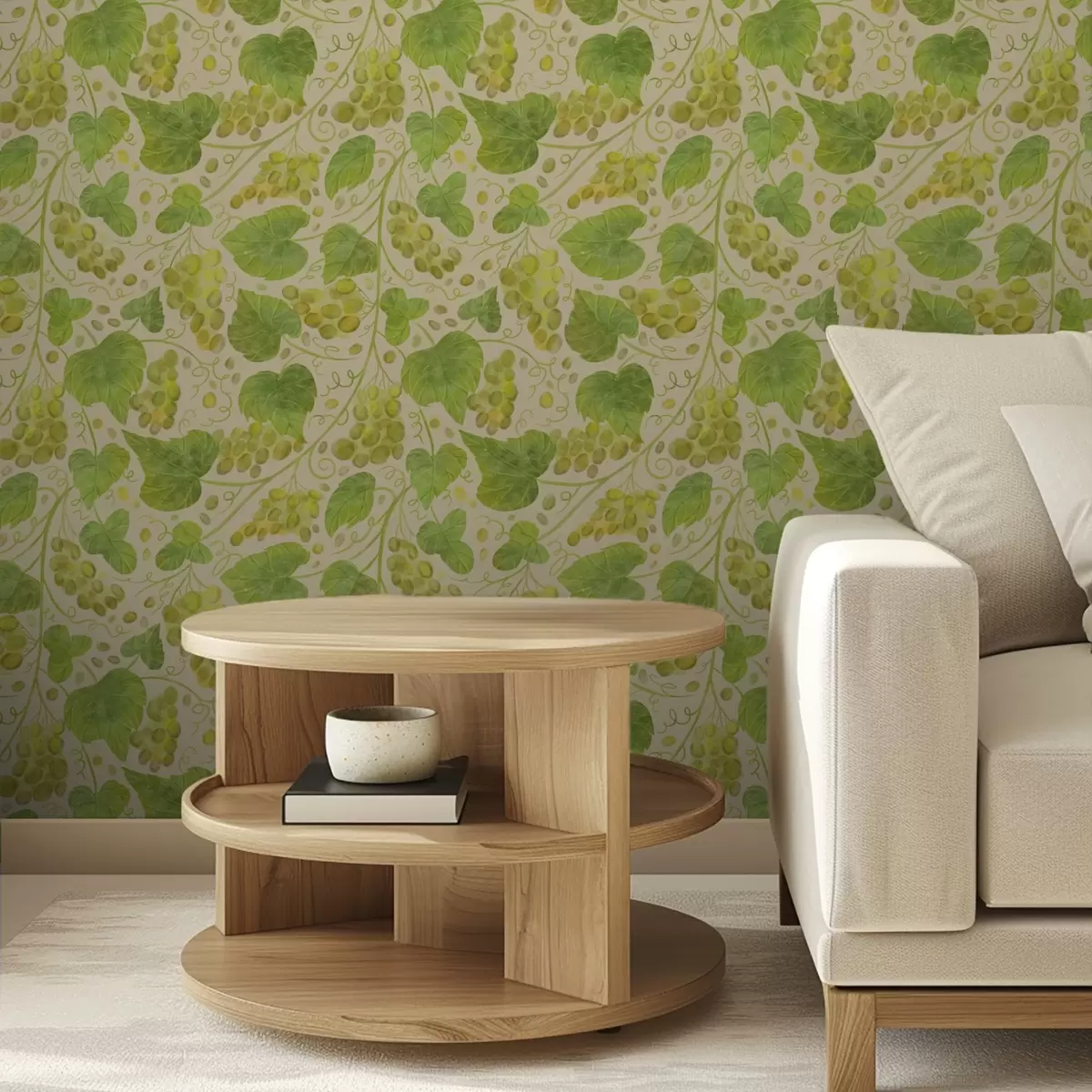 Позадина Грожђе и зелено лишће на светлој позадини a00834