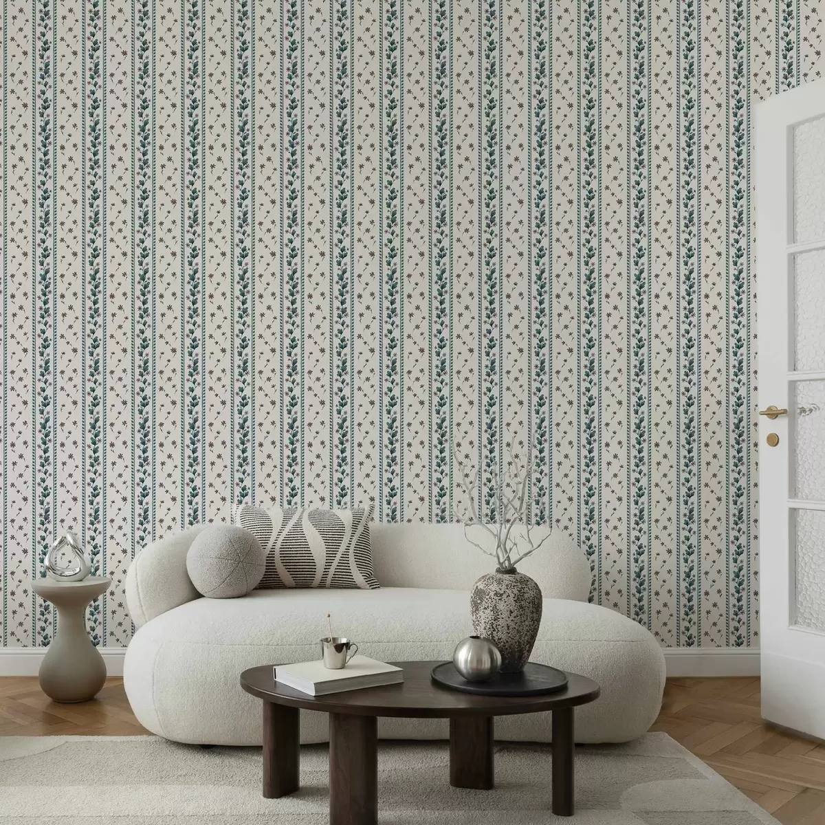 Позадина Вертикалне цветне пруге у плаво-смеђим тоновима a00811