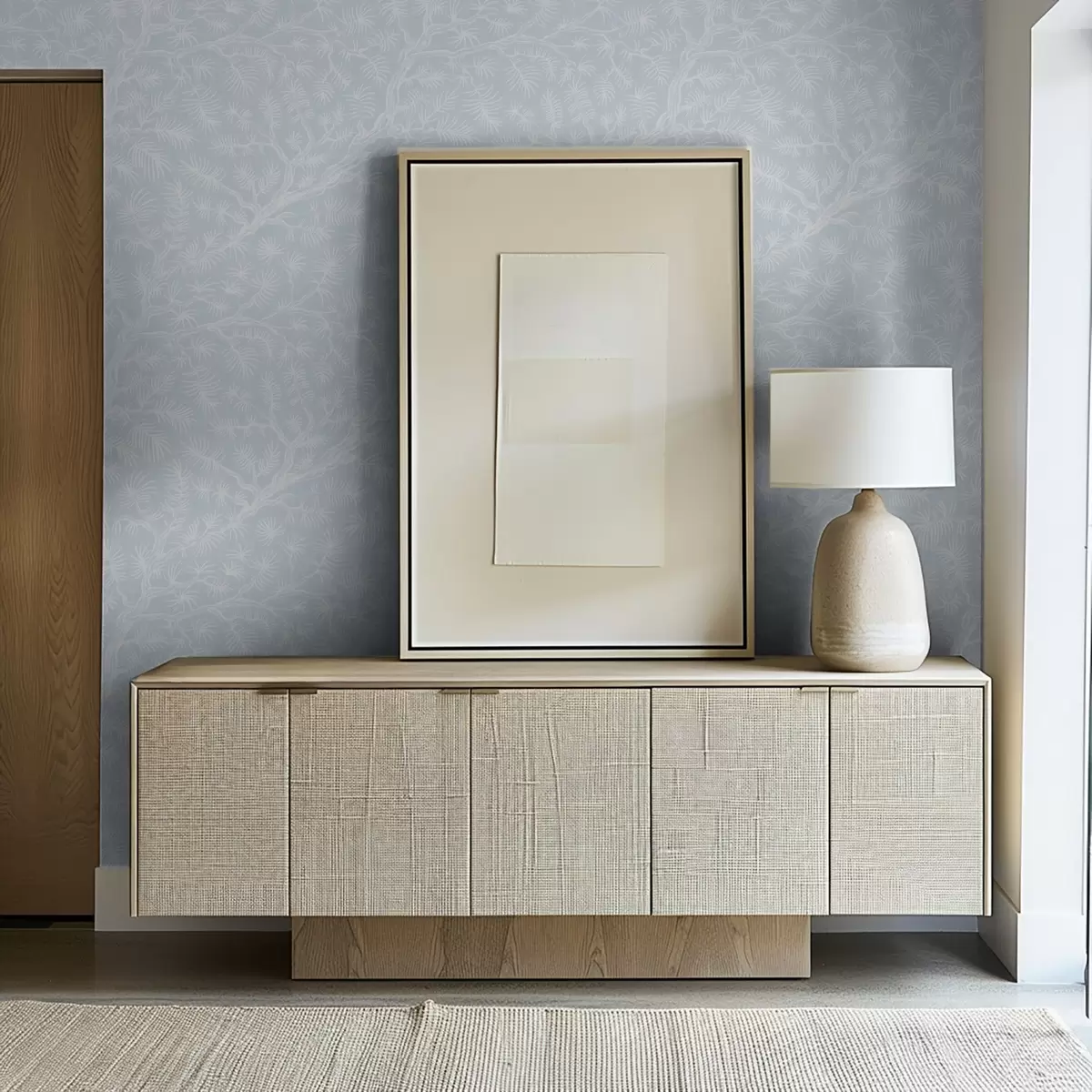 Позадина Борове гране у светлим тоновима на плавој позадини a00838