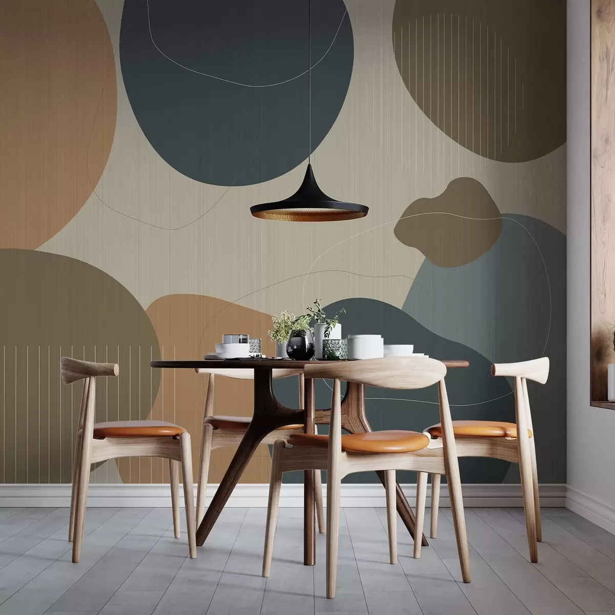 wall murals Апстрактни кругови w04759v1