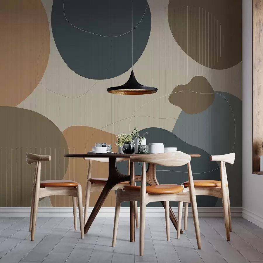 wall murals Апстрактни кругови w04759v1