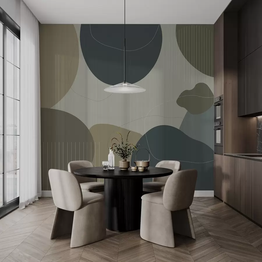 wall murals Апстрактни кругови w04759v2