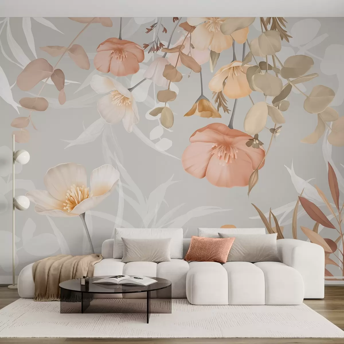 wall murals Цвеће у лишћу w04779