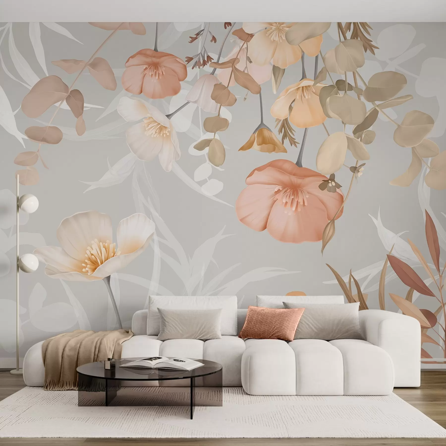 wall murals Цвеће у лишћу w04779