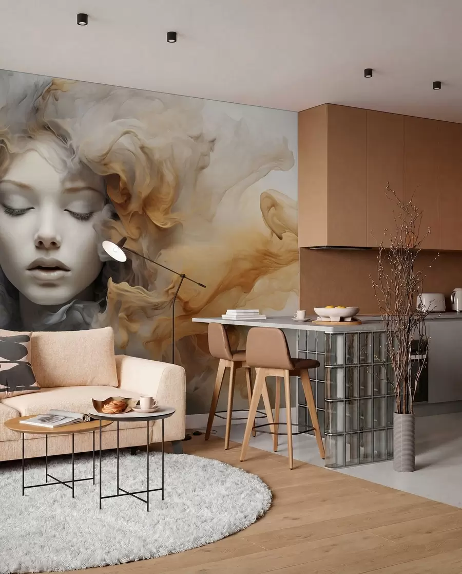 wall murals Девојчица хаљина w04798