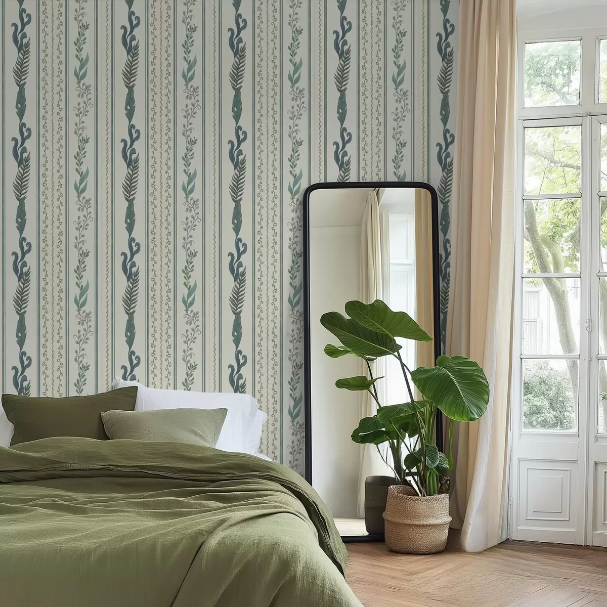 Позадина Пруге са гранама и коврџама на топлом млечном тлу a00823v2