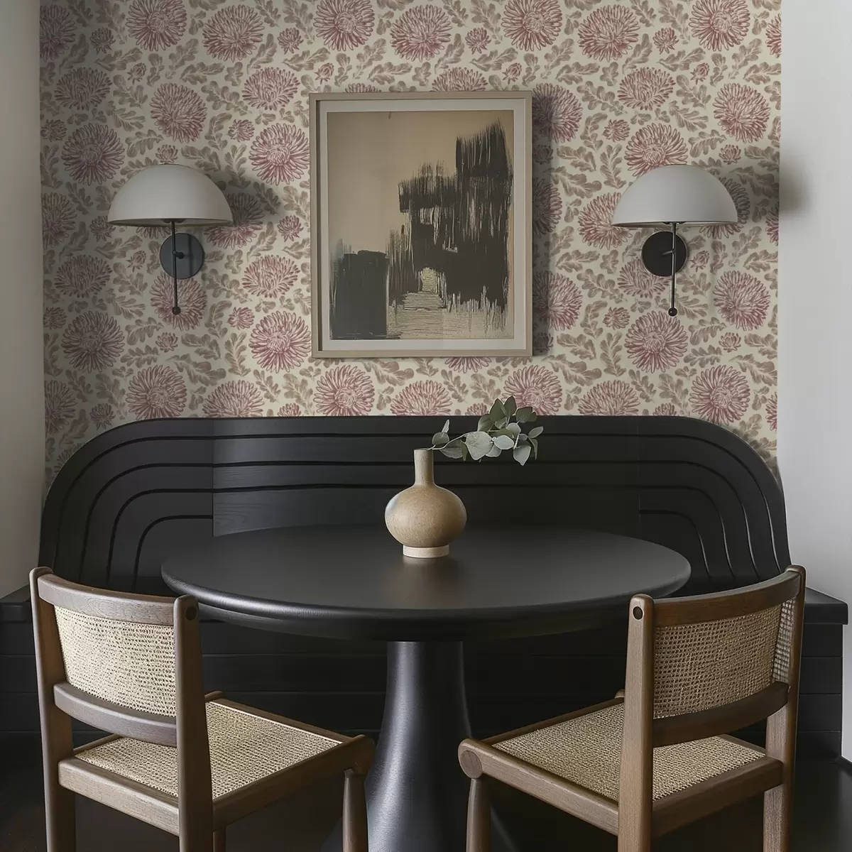 Позадина Хризантеме са винским акцентима на крему a00840v1