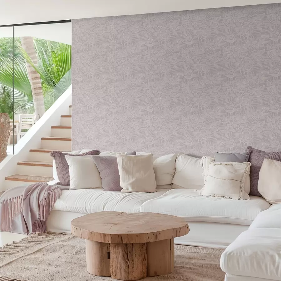 wall murals Гравиране руже на светло сивој боји a00841v1