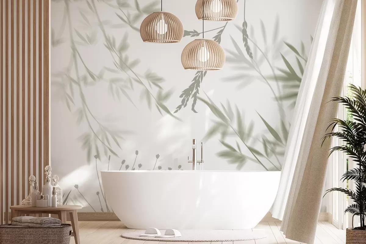 Тапете на зиду Силуете лишћа w04850у Црној Гори – Uwalls wall murals Силуете лишћа w04850