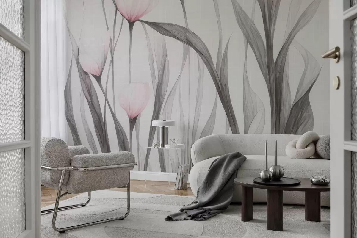 Тапете на зиду Крхки провидни тулипани w04831v1у Црној Гори – Uwalls wall murals Крхки провидни тулипани w04831v1